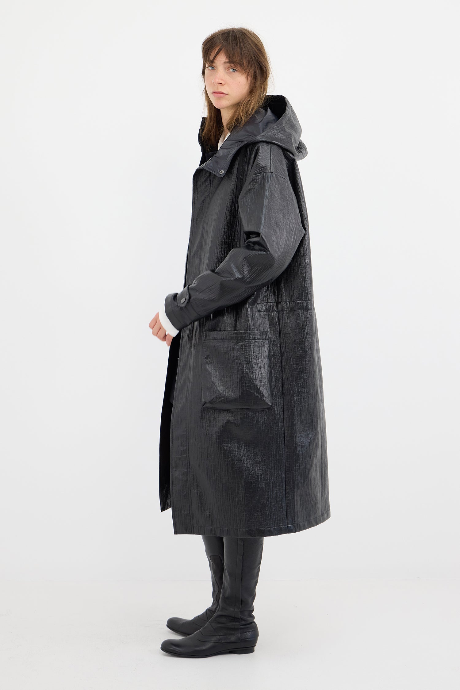 PARKA IN BITUMEN (UNISEX), AW26