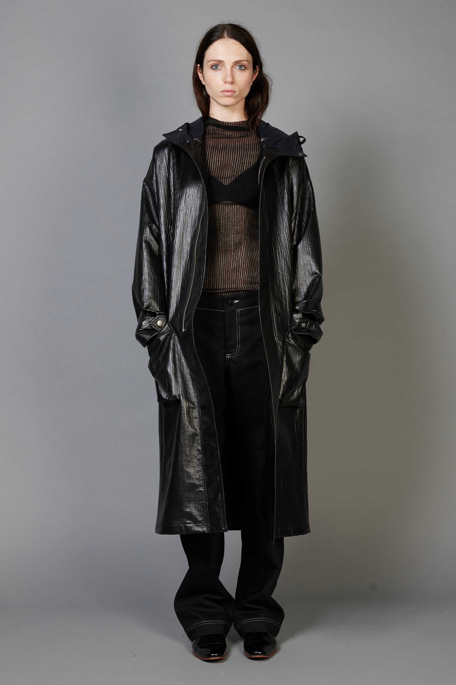 PARKA IN BITUMEN (UNISEX), AW26