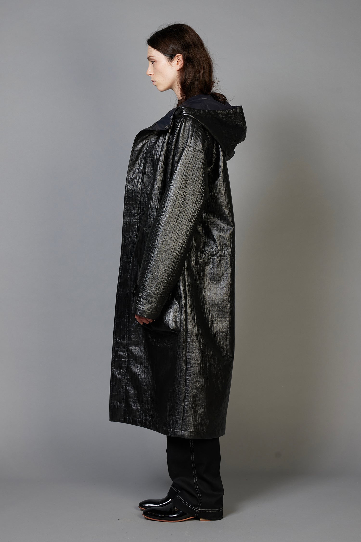 PARKA IN BITUMEN (UNISEX), AW26
