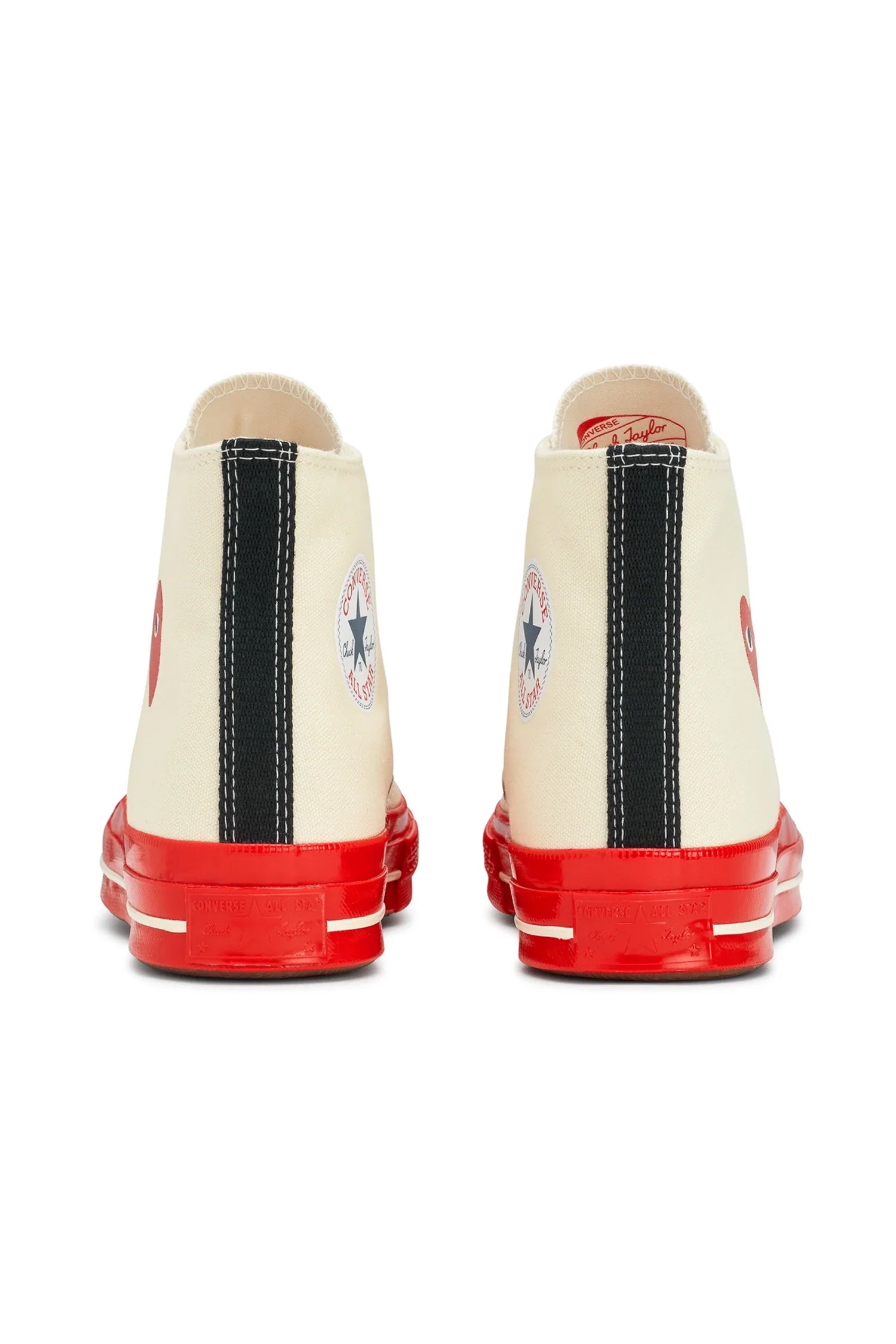 HI-TOP RED SOLE SNEAKER IN WHITE, FW22