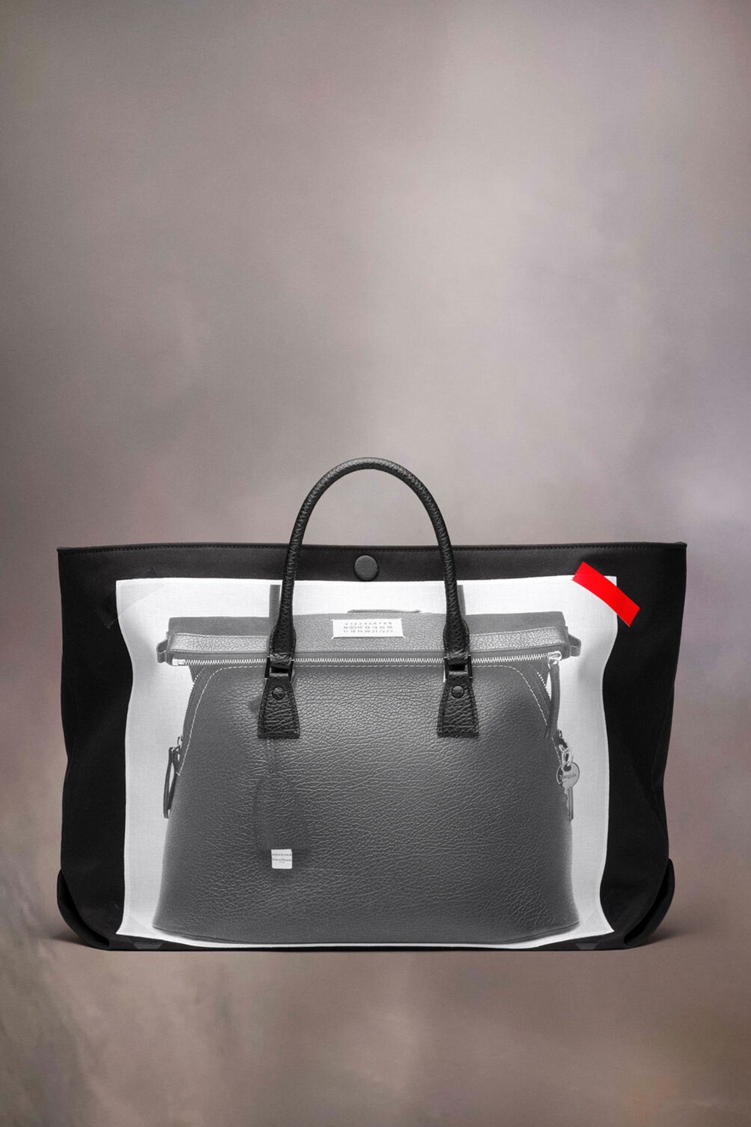 TROMPE L'OEIL 5AC MEDIUM BAG IN BLACK, SS24