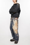 OVERSIZED FIT DENIM JACKET IN DARK BLUE, FW24