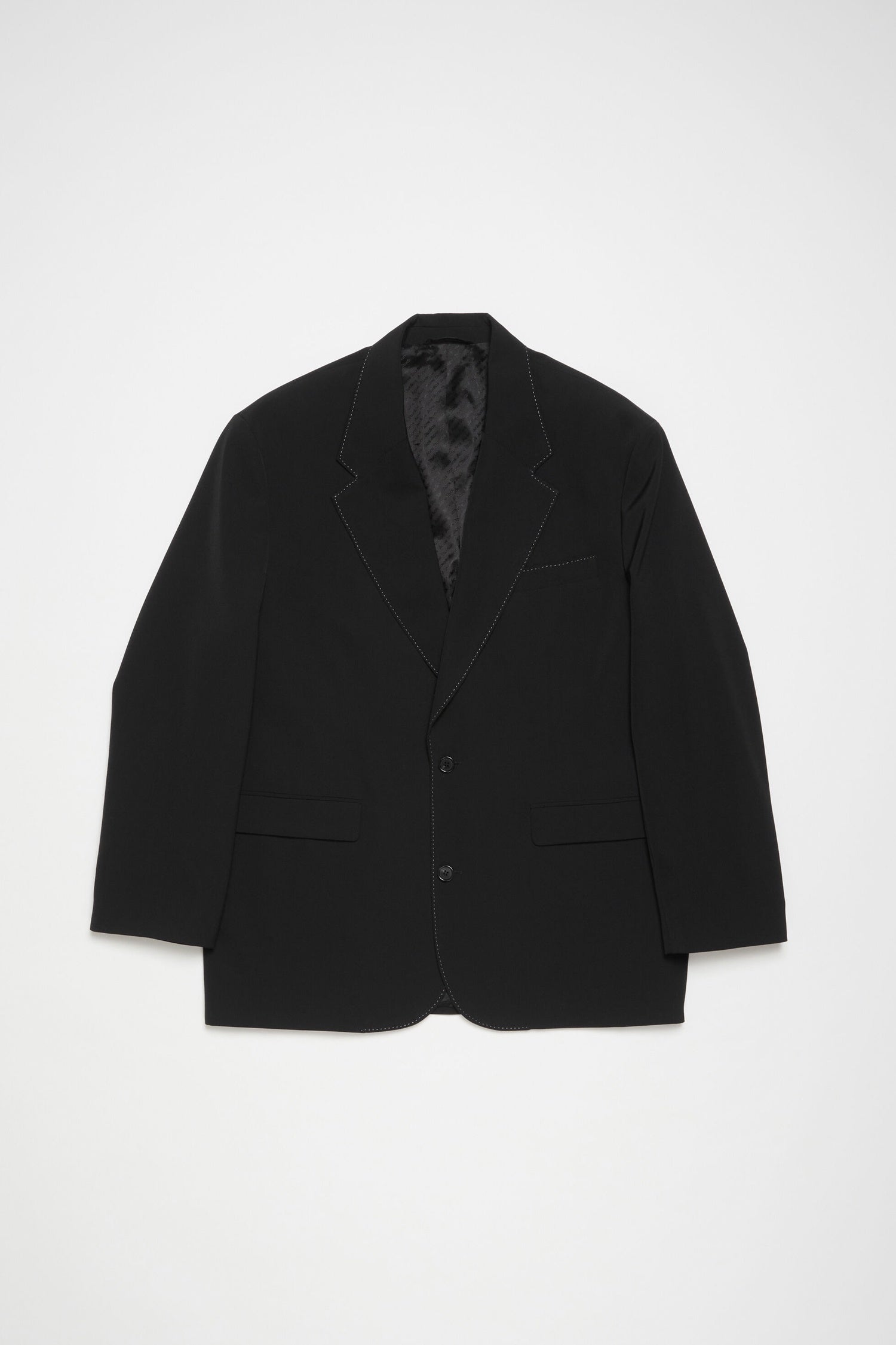 SINGLE-BREASTED SUIT JACKET IN BLACK, FW24