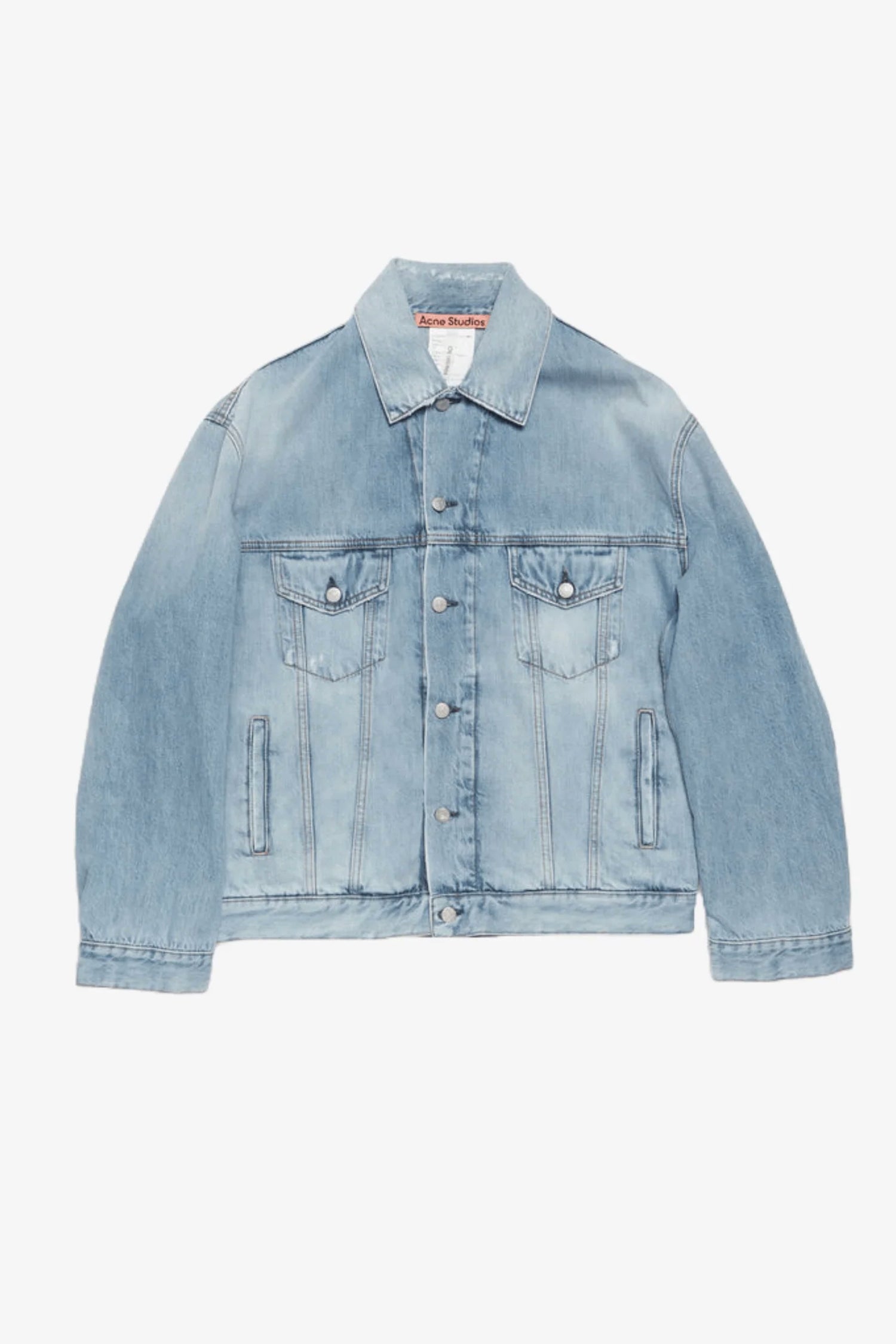 RELAX FIT DENIM JACKET IN LIGHT BLUE, FW25