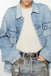 RELAX FIT DENIM JACKET IN LIGHT BLUE, FW25