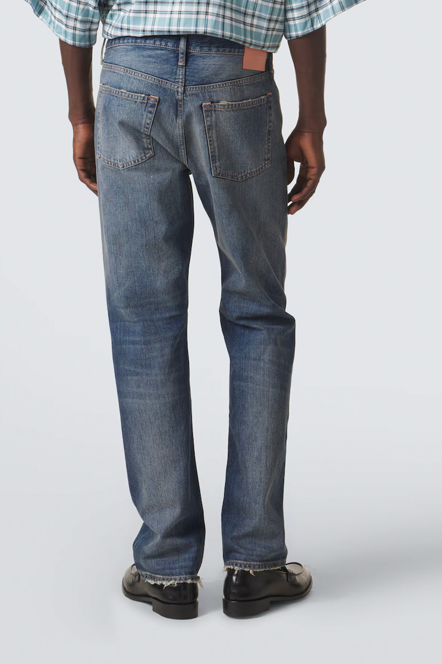 ACNE STUDIOS 1996M JEANS IN MID BLUE BINGO, FW26