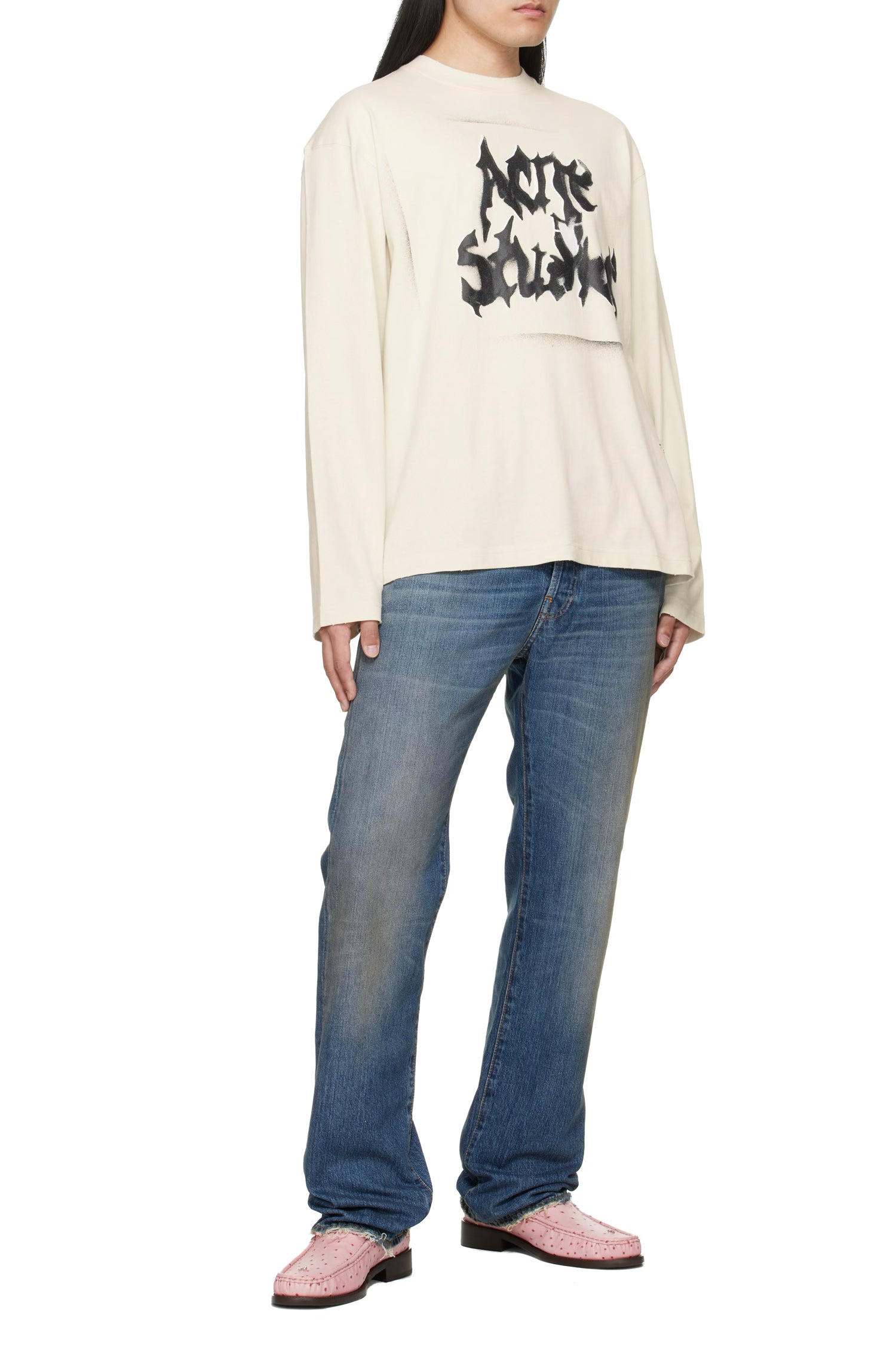 ACNE STUDIOS 1996M JEANS IN MID BLUE BINGO, FW26