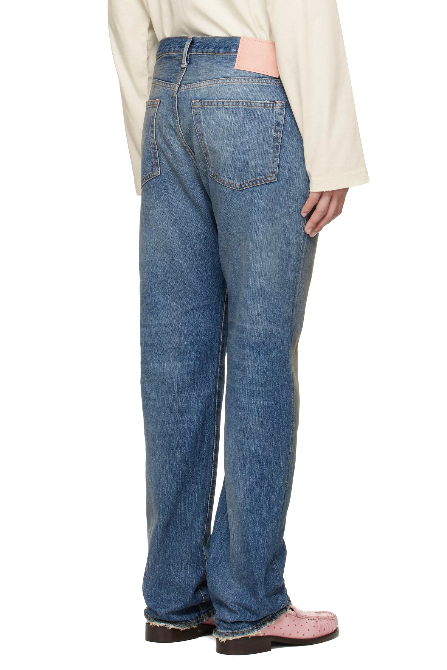 ACNE STUDIOS 1996M JEANS IN MID BLUE BINGO, FW26