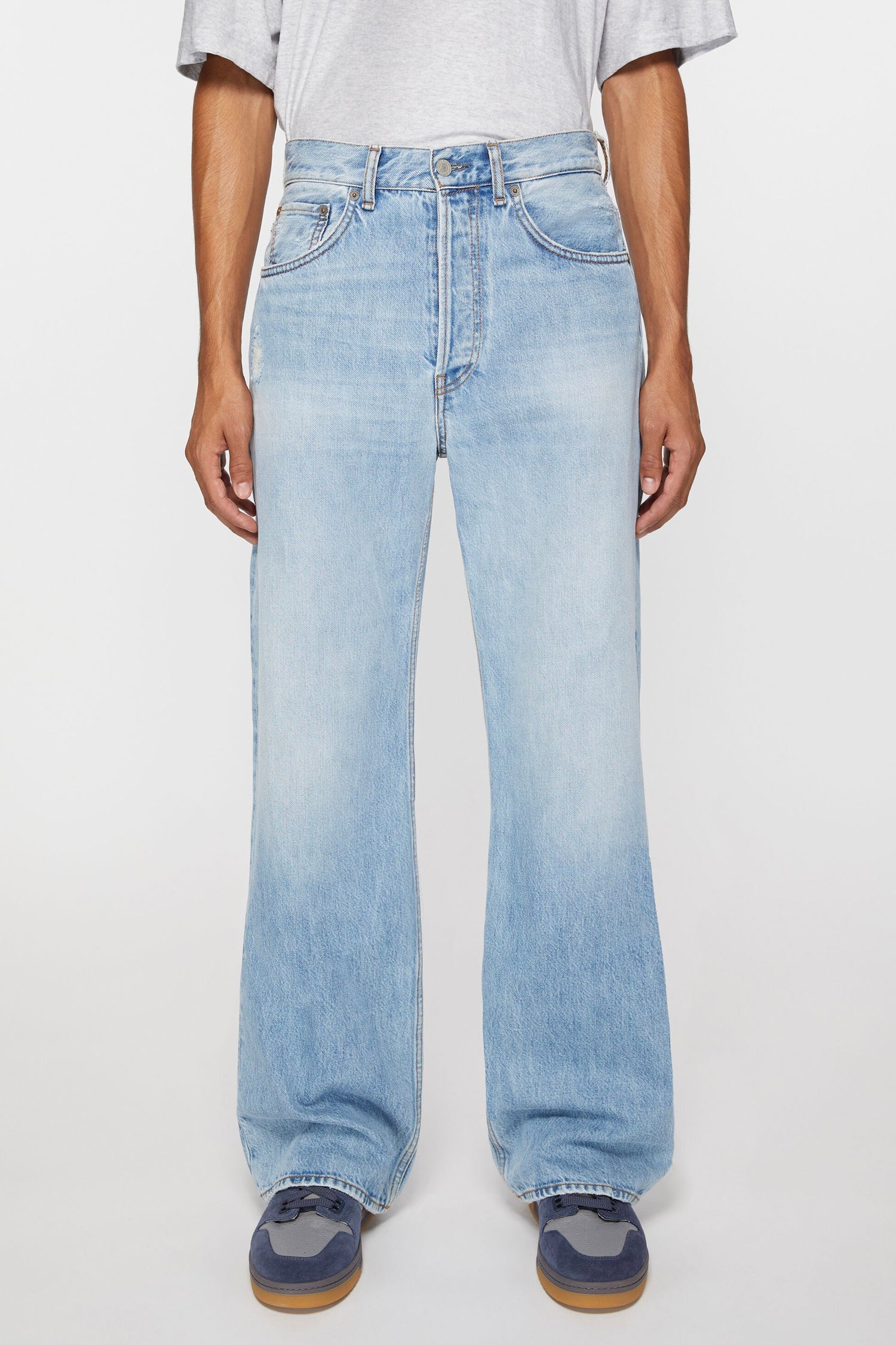 ACNE STUDIOS 2021M JEANS IN LIGHT BLUE VINTAGE, FW26