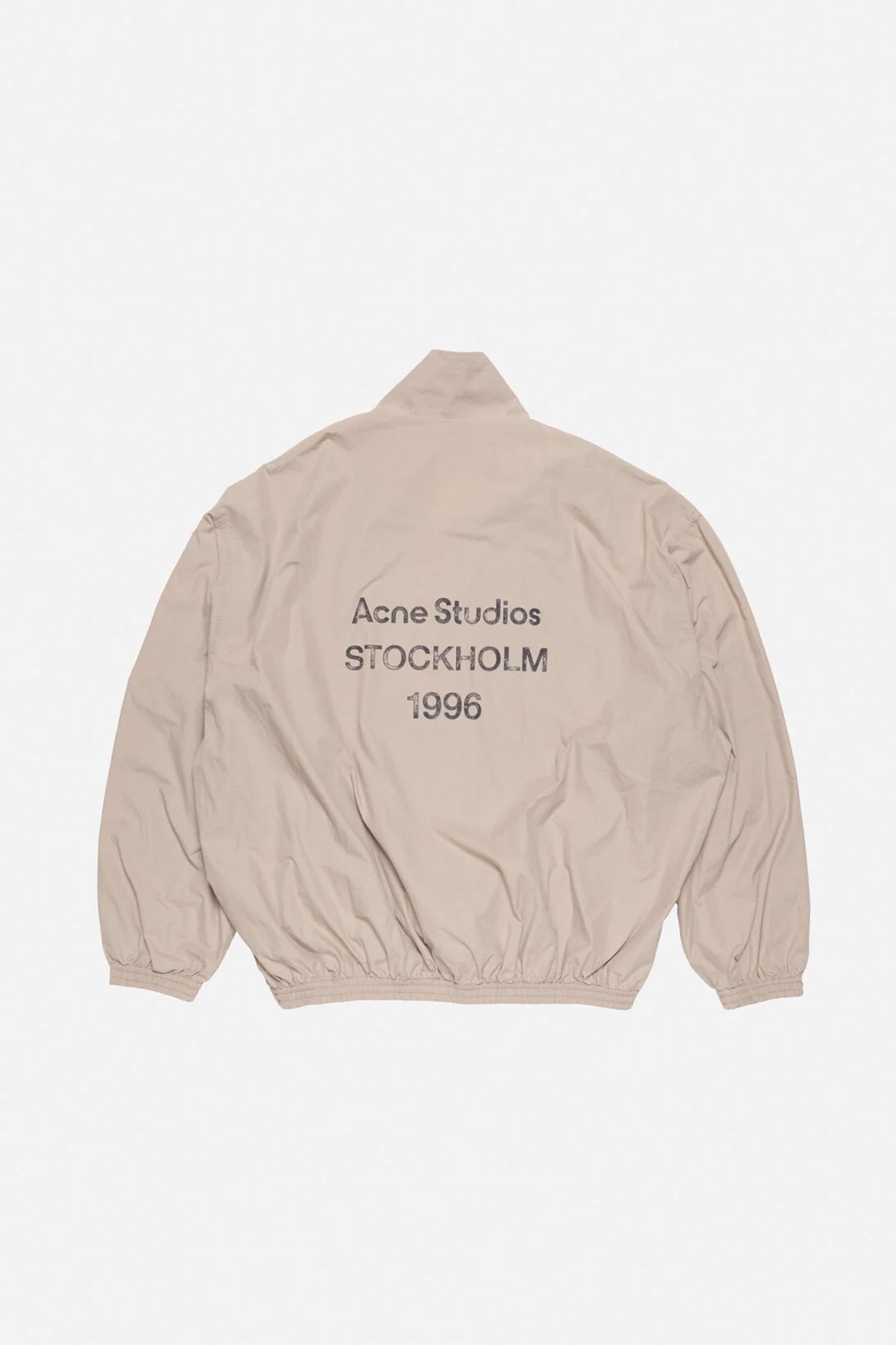 ACNE STUDIOS SOFT WASHED JACKET IN MUSHROOM BEIGE, SS26