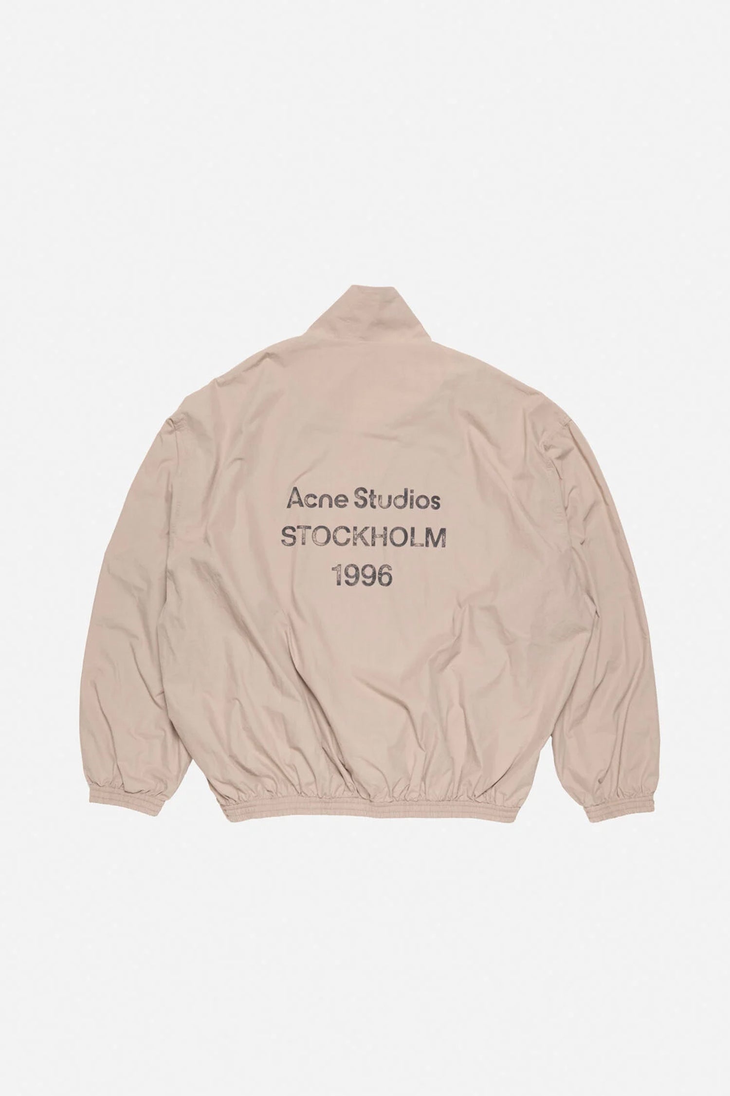 ACNE STUDIOS SOFT WASHED JACKET IN MUSHROOM BEIGE, SS26
