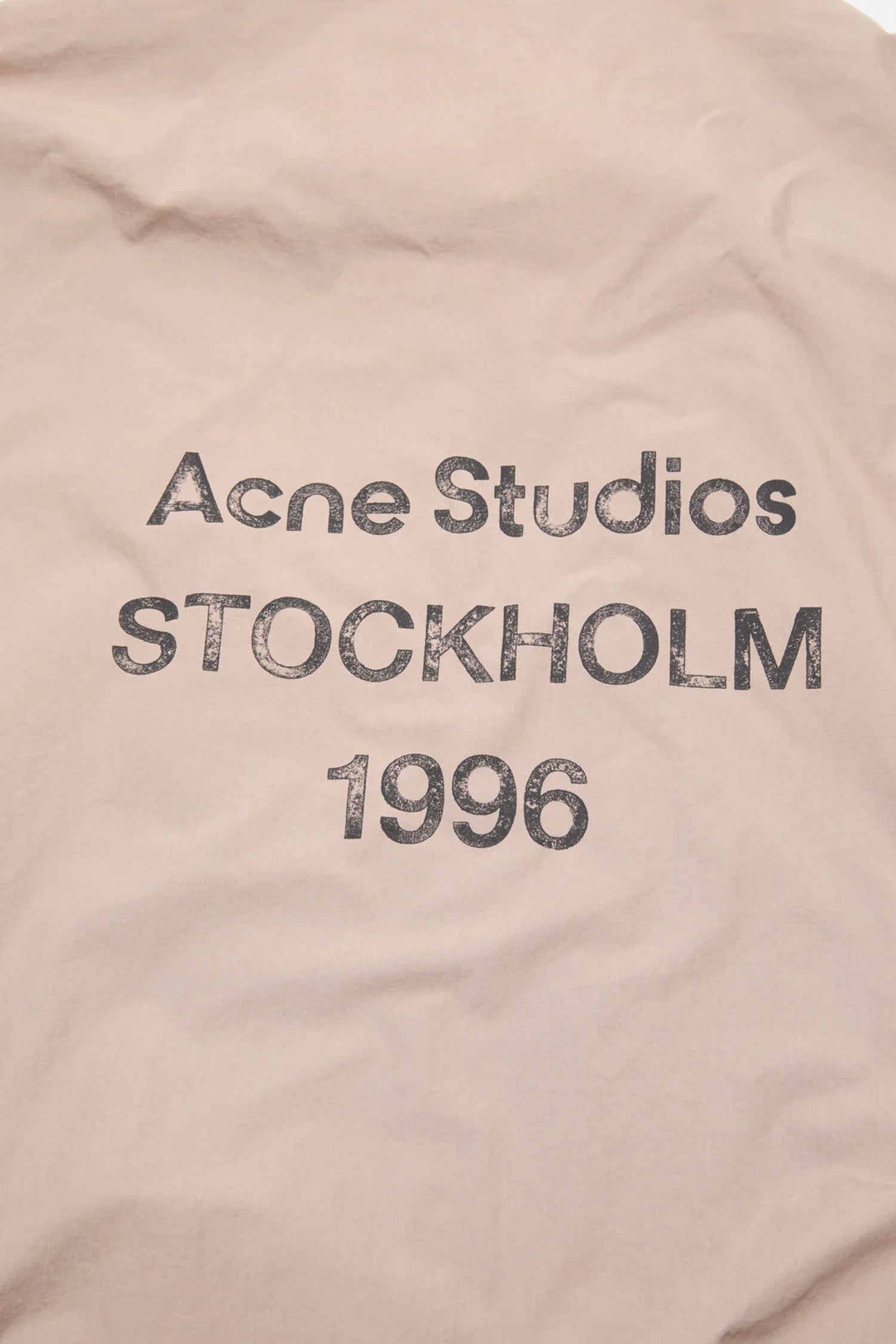 ACNE STUDIOS SOFT WASHED JACKET IN MUSHROOM BEIGE, SS26