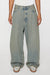 SUPER BAGGY FIT JEANS IN BLUE/BEIGE, SS24