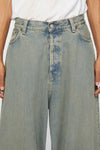 SUPER BAGGY FIT JEANS IN BLUE/BEIGE, SS24