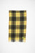 CHECK FRINGE SCARF IN YELLOW/BLACK, SS24