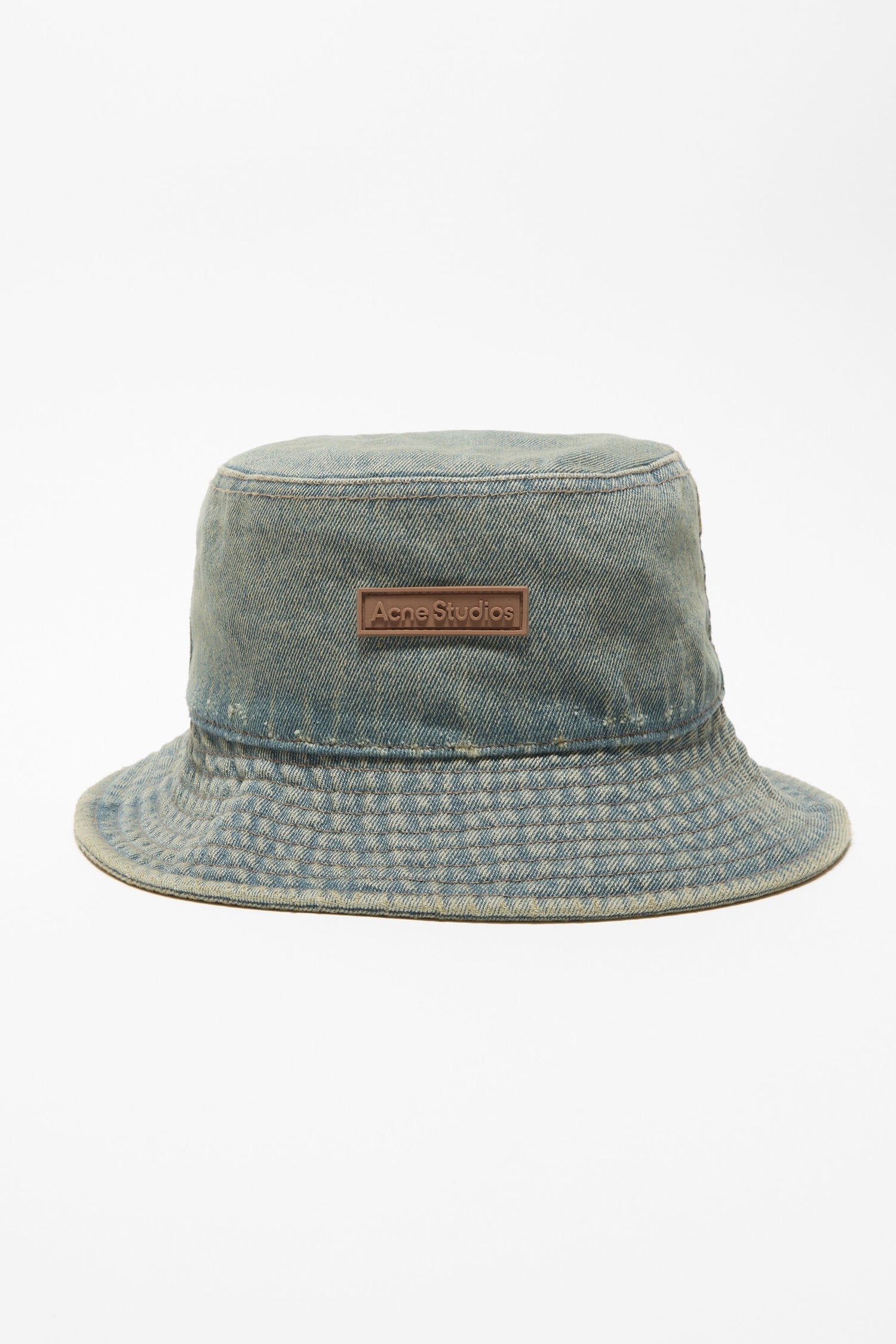 DENIM BUCKET HAT IN BLUE/BEIGE, SS24