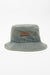 DENIM BUCKET HAT IN BLUE/BEIGE, SS24