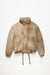 DYED PUFFER JACKET IN CAMEL BEIGE, SS24