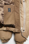 DYED PUFFER JACKET IN CAMEL BEIGE, SS24