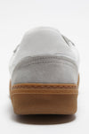 LACE-UP SNEAKERS IN WHITE/BROWN, SS24