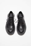 LEATHER LACE-UP SHOES IN BLACK, SS24