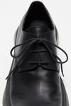 LEATHER LACE-UP SHOES IN BLACK, SS24