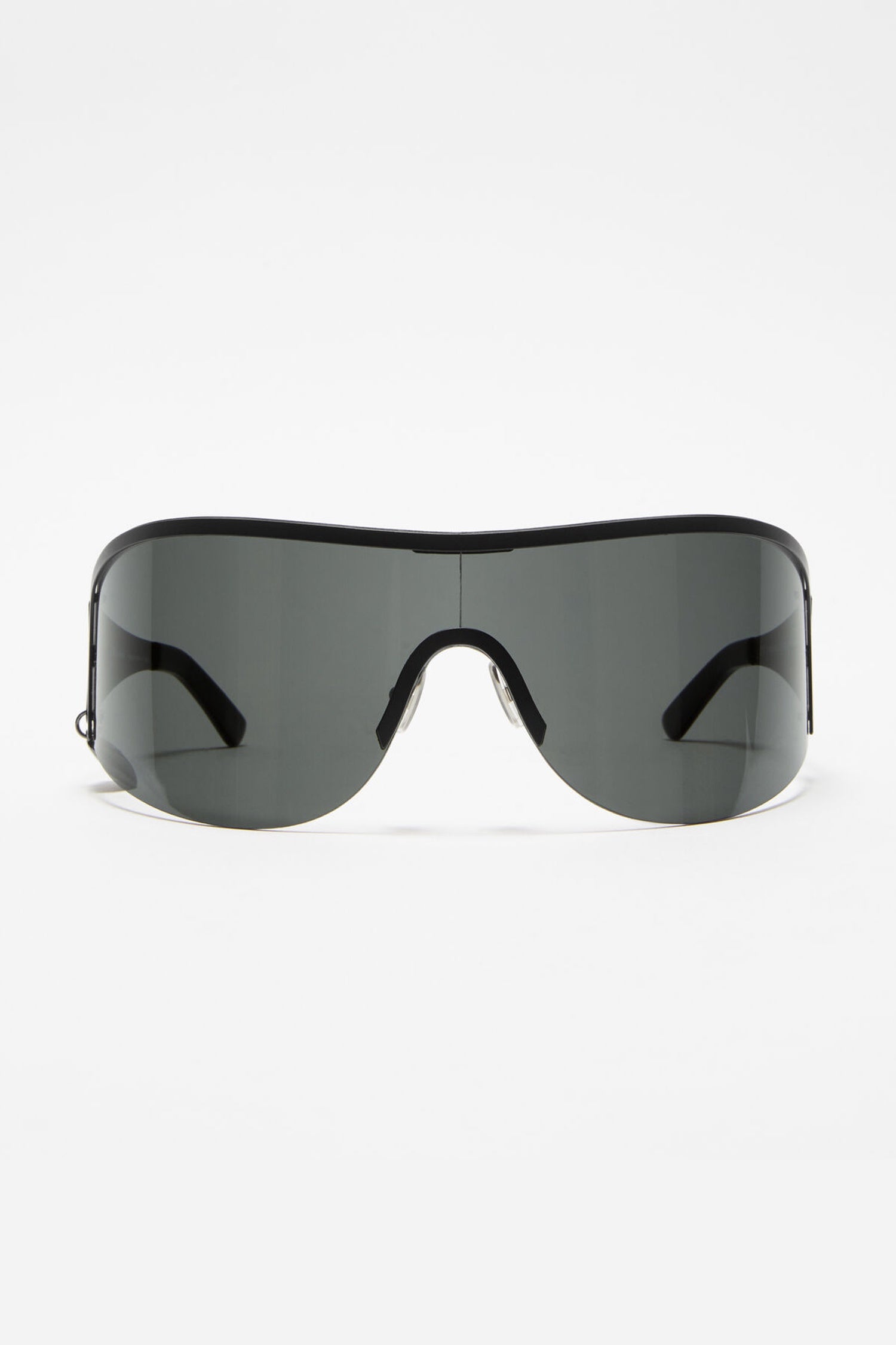 METAL FRAME SUNGLASSES IN BLACK/BLACK