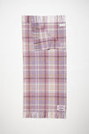 OVERSIZED PLAID SCARF BLANKET IN VIOLET PURPLE, SS24