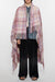 OVERSIZED PLAID SCARF BLANKET IN VIOLET PURPLE, SS24