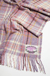 OVERSIZED PLAID SCARF BLANKET IN VIOLET PURPLE, SS24