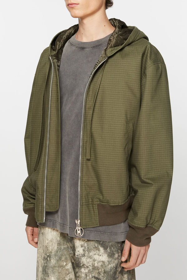 RIPSTOP PADDED JACKET IN OLIVE GREEN, SS24 Zambesi Store