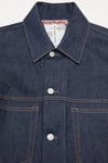 BOXY FIT DENIM JACKET IN INDIGO BLUE, SS25