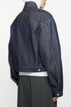 BOXY FIT DENIM JACKET IN INDIGO BLUE, SS25