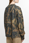 CREW NECK SWEATER IN MUD BROWN CAMO, SS25