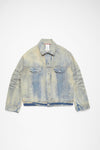 OVERSIZED FIT DENIM JACKET IN LIGHT BLUE, SS25