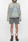 OVERSIZED FIT DENIM JACKET IN LIGHT BLUE, SS25