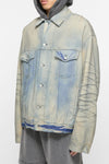 OVERSIZED FIT DENIM JACKET IN LIGHT BLUE, SS25