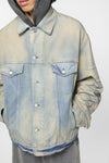 OVERSIZED FIT DENIM JACKET IN LIGHT BLUE, SS25
