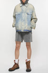OVERSIZED FIT DENIM JACKET IN LIGHT BLUE, SS25