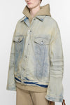 OVERSIZED FIT DENIM JACKET IN LIGHT BLUE, SS25