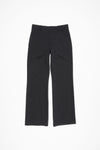 PINSTRIPE WOOL BLEND TROUSERS IN BLACK, SS25