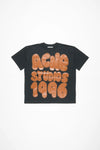 RELAXED UNISEX FIT T-SHIRT LOGO IN BLACK, SS25
