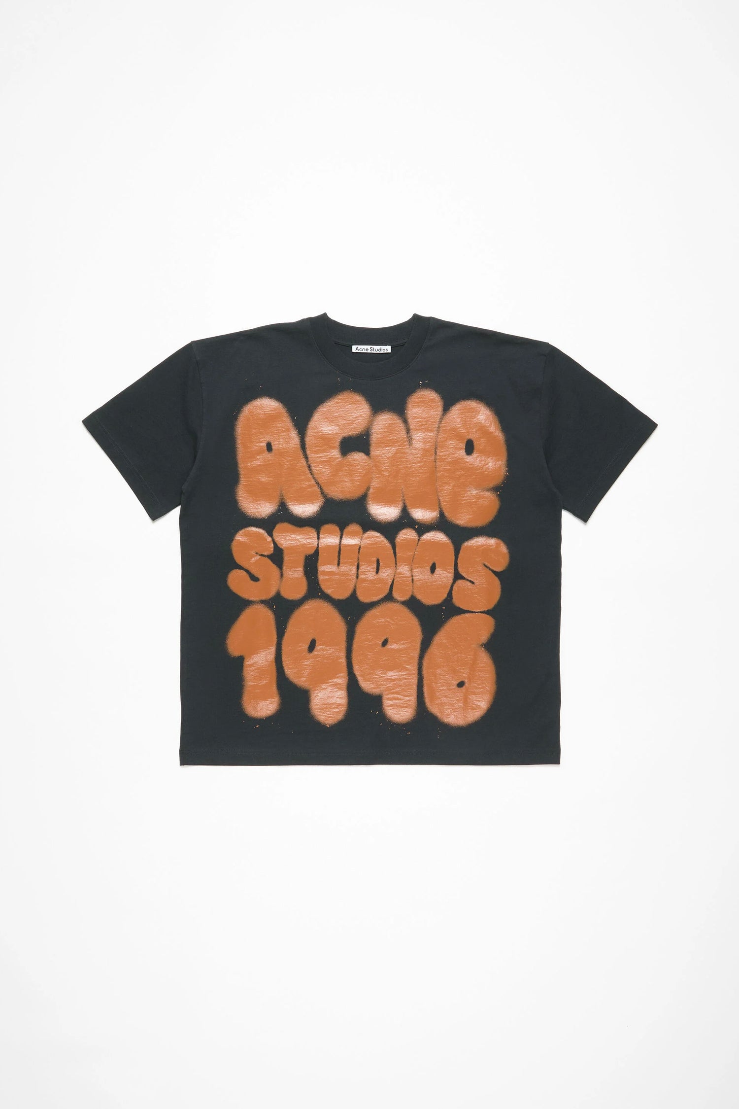 RELAXED UNISEX FIT T-SHIRT LOGO IN BLACK, SS25