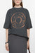 RELAXED FIT LOGO T-SHIRT IN BLACK MELANGE, SS25