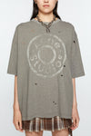RELAXED FIT LOGO T-SHIRT IN MOSS GREEN, SS25