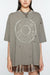 RELAXED FIT LOGO T-SHIRT IN MOSS GREEN, SS25