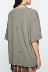 RELAXED FIT LOGO T-SHIRT IN MOSS GREEN, SS25