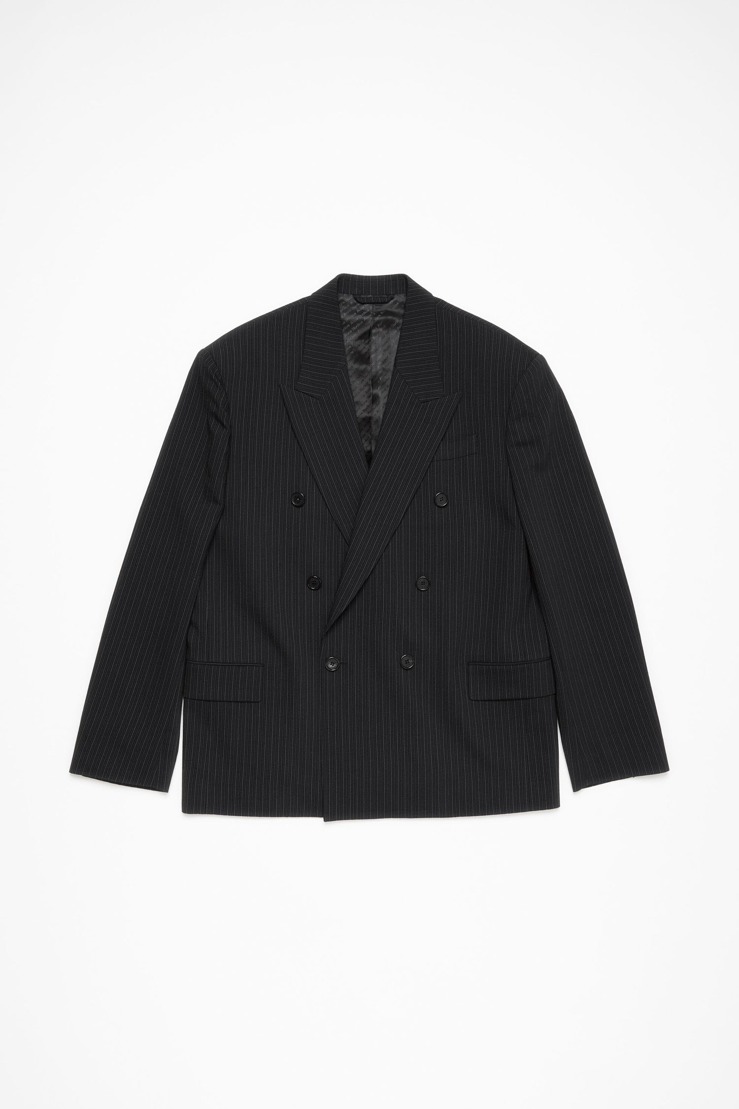 RELAXED FIT SUIT JACKET IN BLACK, SS25
