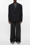 RELAXED FIT SUIT JACKET IN BLACK, SS25