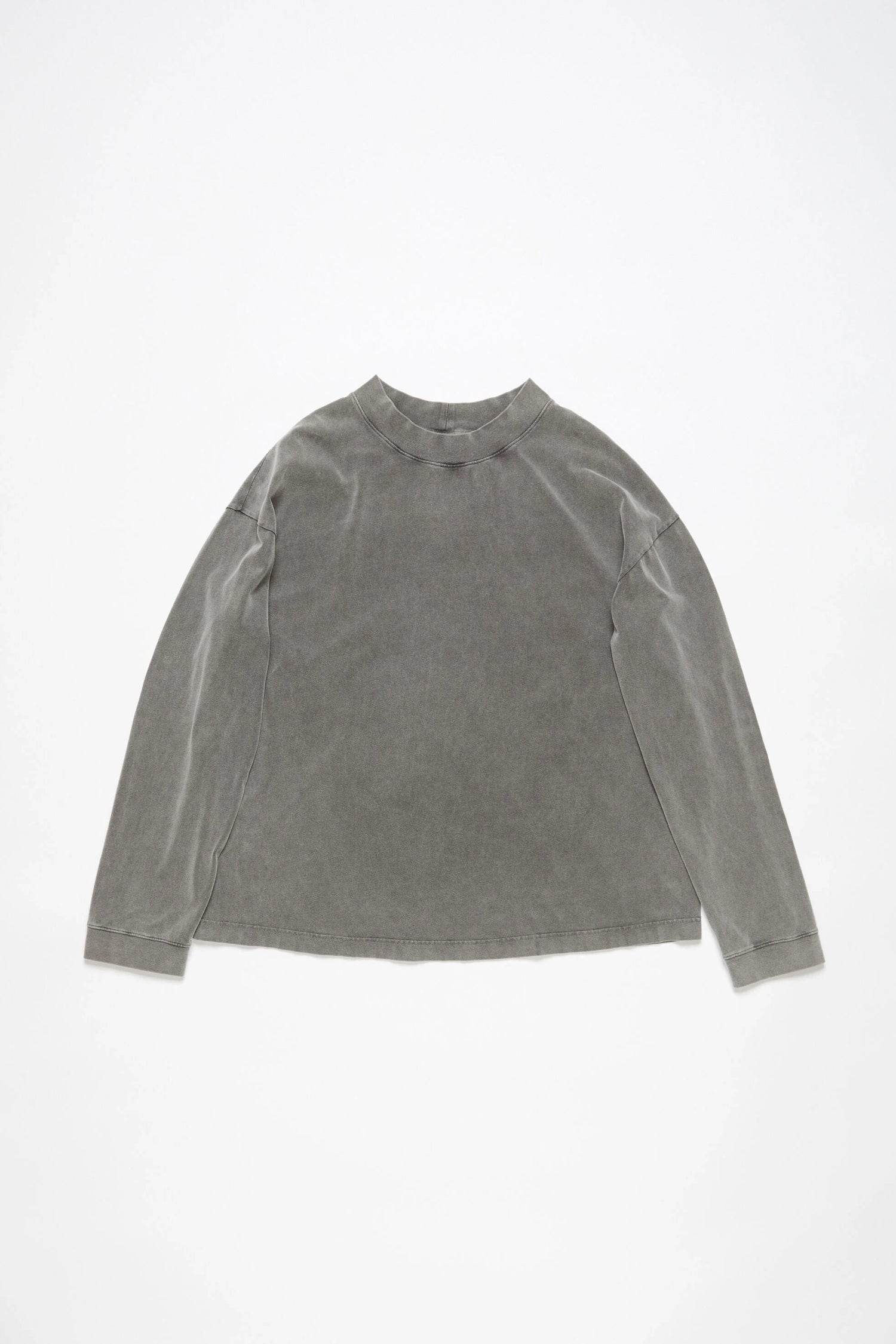 RELAXED UNISEX CREWNECK SWEATER IN FADED BLACK, SS25